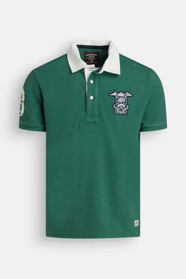 SUPERDRY Polo-Shirt dunkelgrün