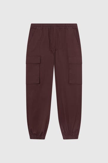 CHAMPION Burgundy Cargo Trousers