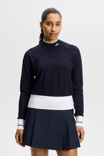 J.LINDEBERG Strickpullover 'Zoe' dunkelblau