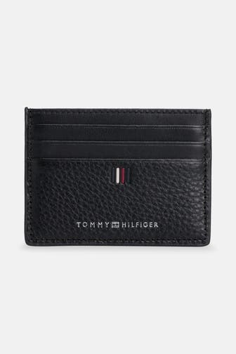 TOMMY HILFIGER Ledergeldbörse schwarz