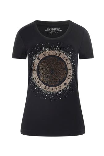 GUESS T-Shirt schwarz