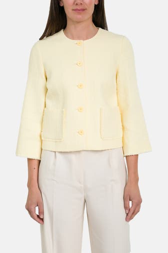 JOOP! Bouclé-Blazer 'Jovanna' gelb