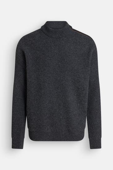 BARBOUR Strickpullover 'Charcoa' dunkelgrau
