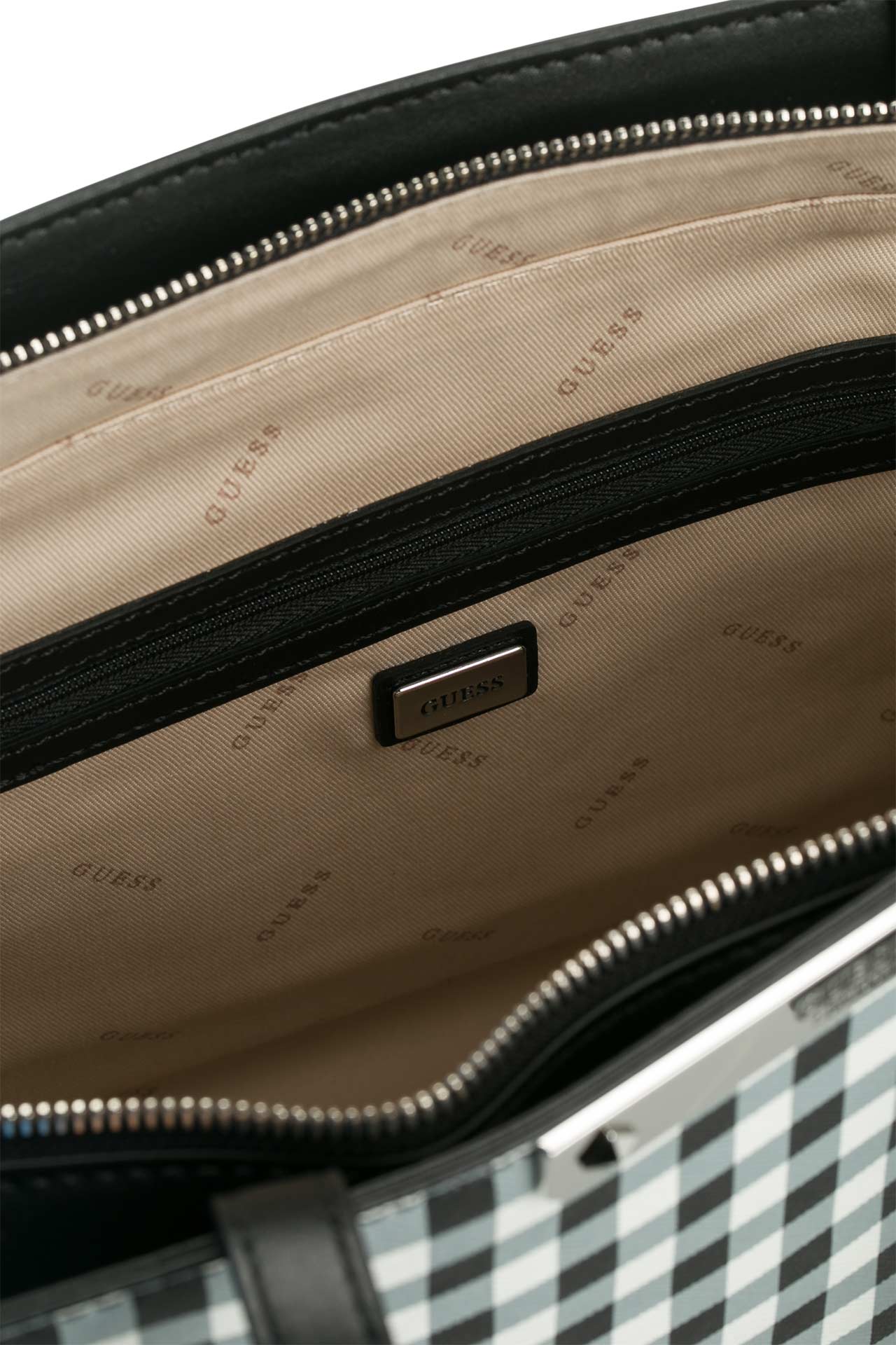 Shopper Britta kariert GUESS g nstig online kaufen Outletcity