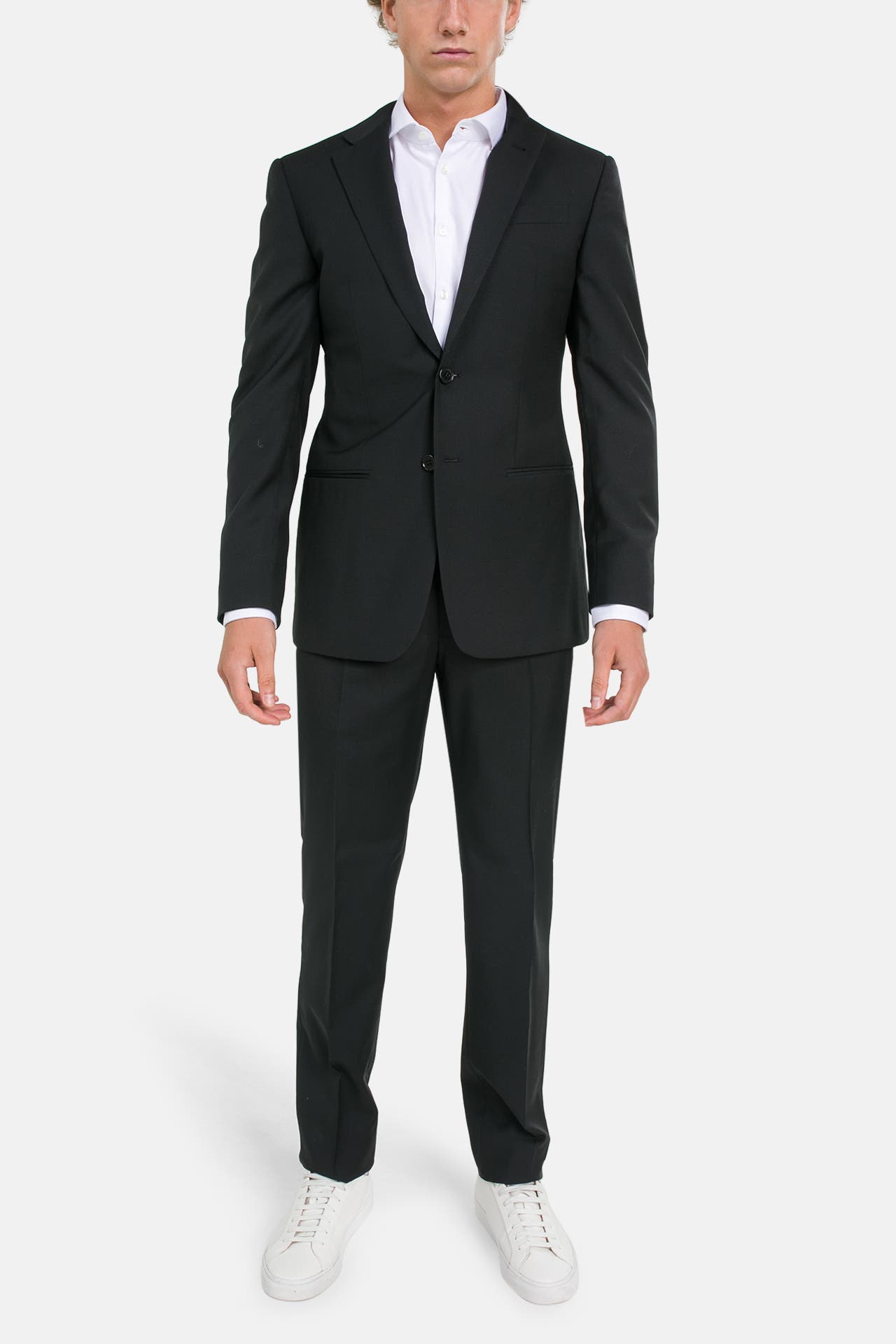 EMPORIO ARMANI Woll-Anzug schwarz, Bild 1
