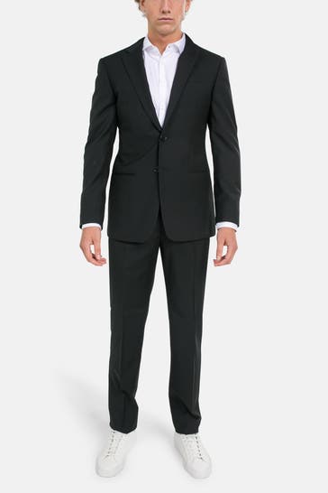 EMPORIO ARMANI Woll-Anzug schwarz