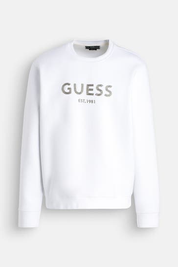 GUESS Sweatshirt weiß