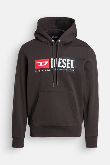DIESEL Hoodie 'Girk' schwarzbraun