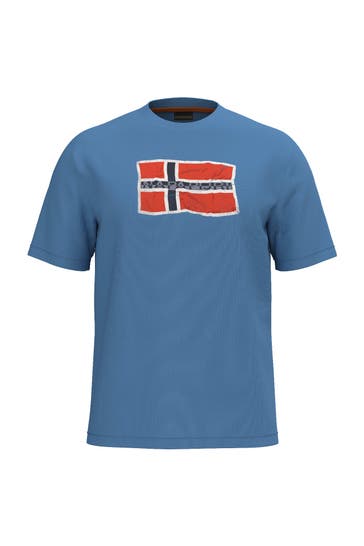 NAPAPIJRI Azure blue T-Shirt