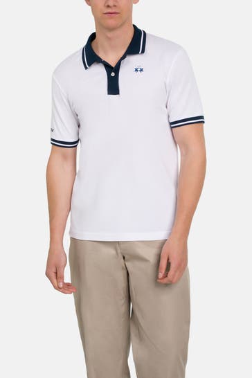 LA MARTINA Polo-Shirt weiß