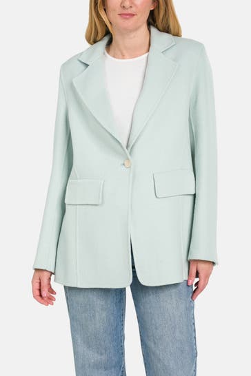 RIANI Wollmix-Blazer hellblau