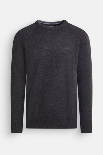SUPERDRY Wollmix-Strickpullover anthrazit