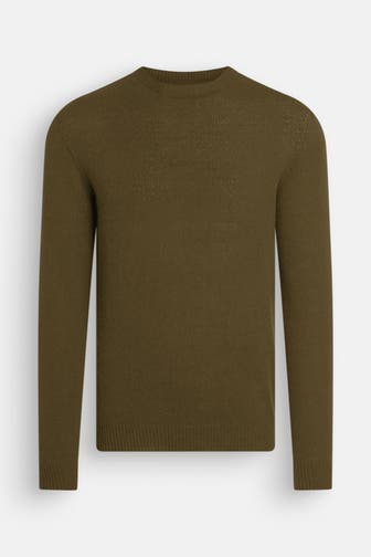 REPLAY Wollmix-Pullover dunkelgrün