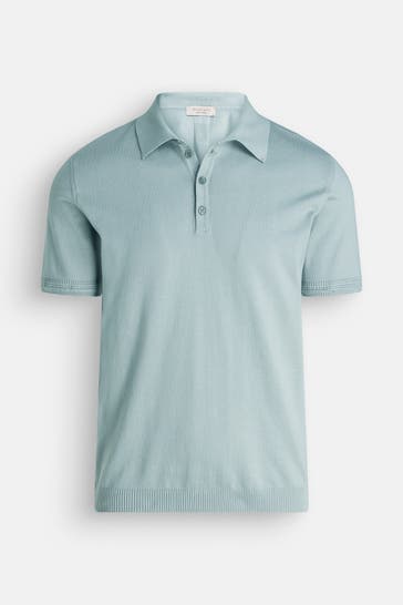 WOOL & CO Strick-Polo mint