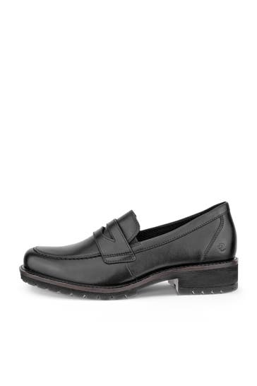 ECCO Leder-Loafer 'Elaina' schwarz