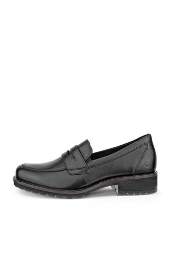 ECCO Leder-Loafer 'Elaina' schwarz