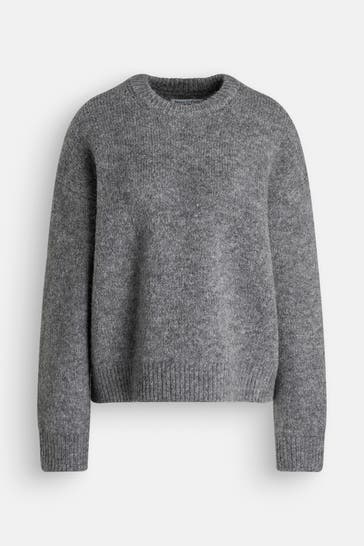 MARC O'POLO DENIM Wollmix-Pullover grau