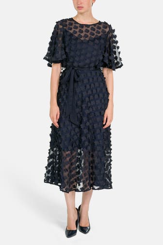 JOSEPH RIBKOFF Midikleid dunkelblau
