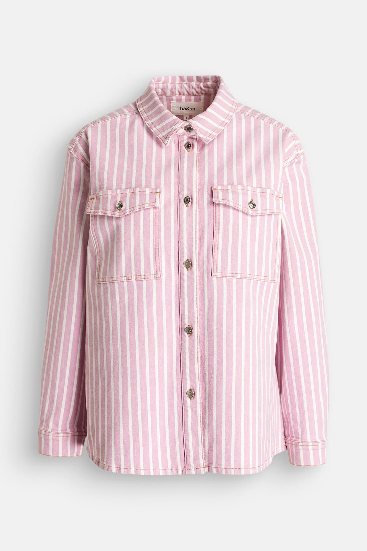 BA&SH Jeansjacke 'Rex' gestreift, Bild 1
