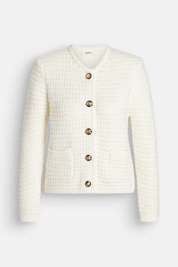 BA&SH Strickjacke 'Gaspard' ecru