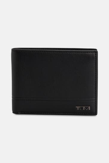 TUMI Ledergeldbörse schwarz