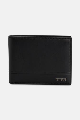 TUMI Ledergeldbörse schwarz