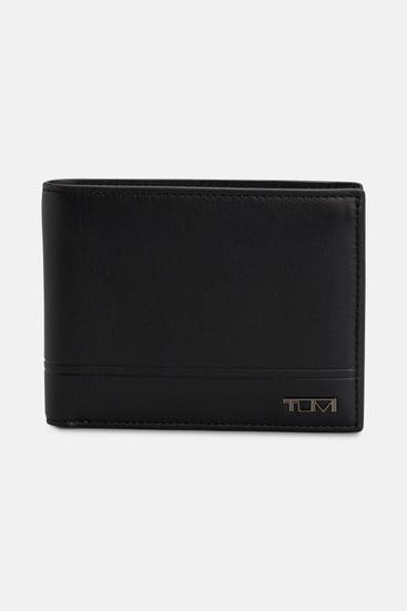 TUMI - Ledergeldbörse schwarz