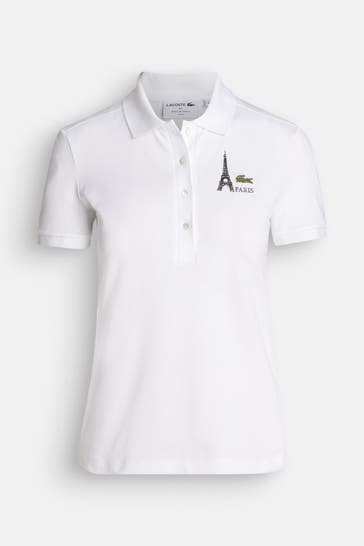 LACOSTE Polo-Shirt weiß