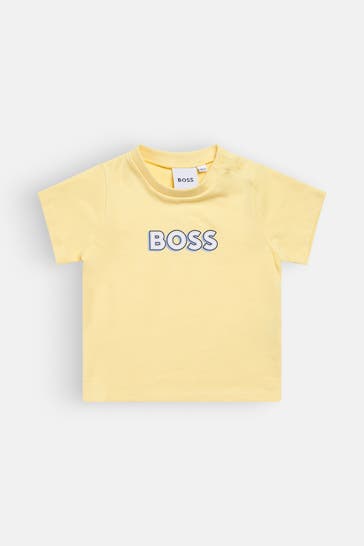 BOSS T-Shirt hellgelb