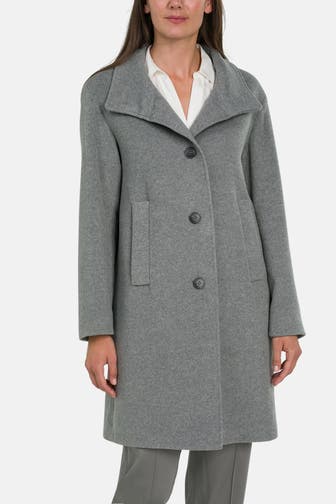 FUCHS SCHMITT Wollmantel grau