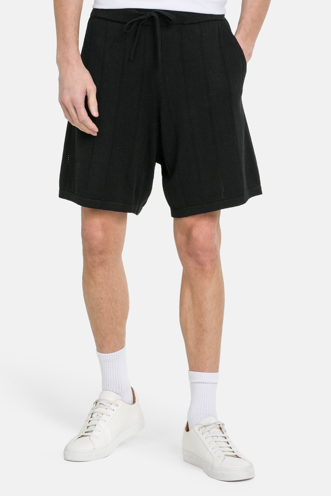 COLOURS & SONS Leinenmix-Shorts schwarz, Bild 1