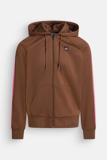 DIESEL Sweatjacke braun