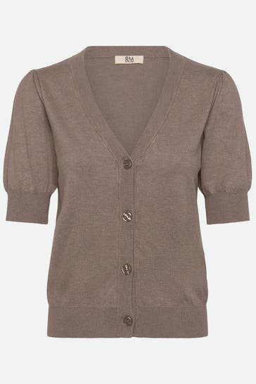 RM BY ROSEMUNDE Strickjacke 'Sandra' hellbraun