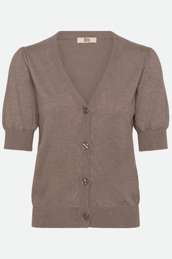 RM BY ROSEMUNDE Strickjacke 'Sandra' hellbraun