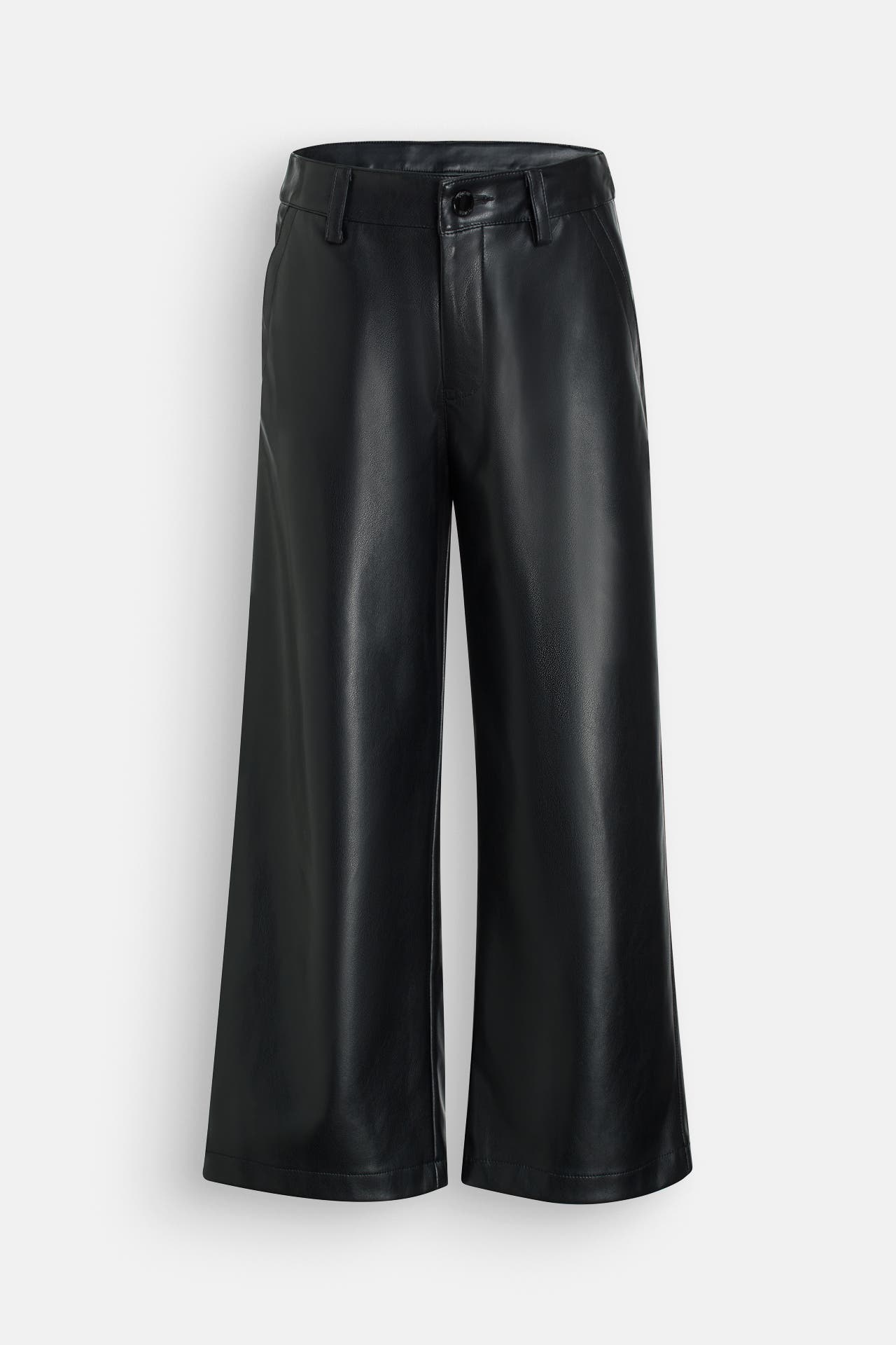GUESS Lederimitathose schwarz, Bild 1