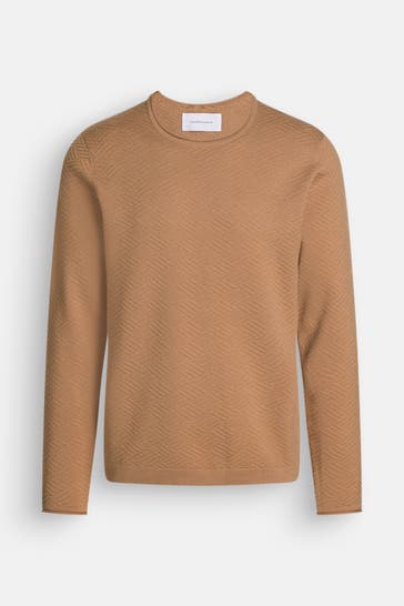 BALDESSARINI Wollmix-Pullover hellbraun