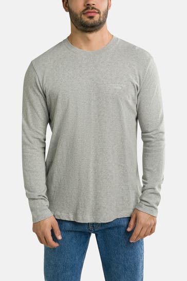 MARC O'POLO DENIM Longsleeve grau meliert