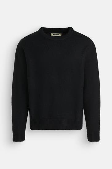 WOODBIRD Strickpullover schwarz