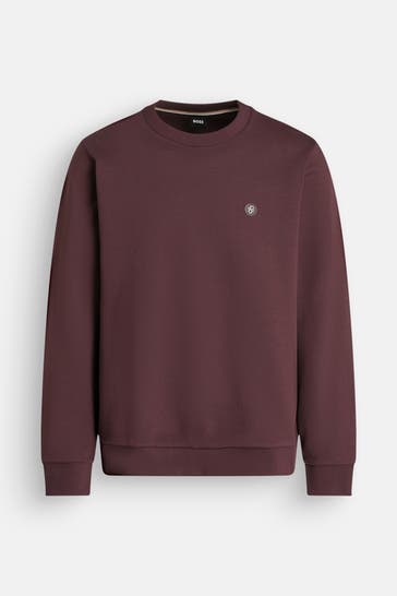 BOSS Sweatshirt 'Sharpe' burgunder