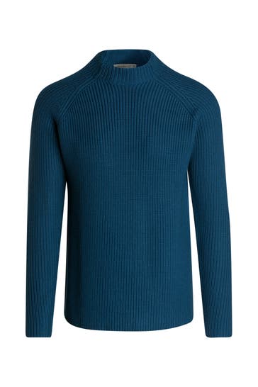 ICEBREAKER Wollpullover azurblau