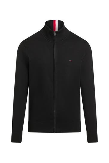 TOMMY HILFIGER Strickjacke schwarz