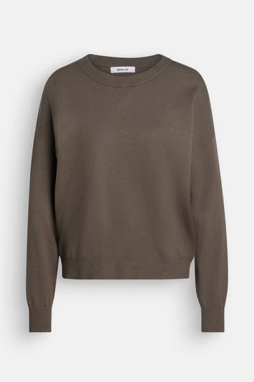 REPLAY Strickpullover oliv
