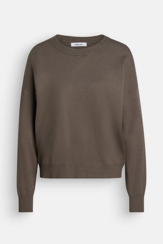 REPLAY Strickpullover oliv