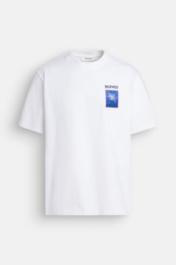 WOOD WOOD T-Shirt 'Haider Heaven' weiß