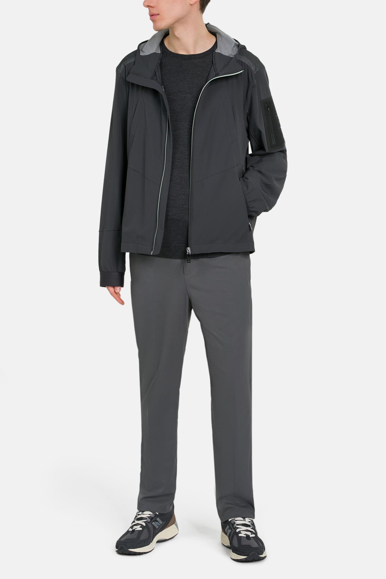 BOSS GREEN Übergangsjacke 'J Neon' schwarz, Bild 1