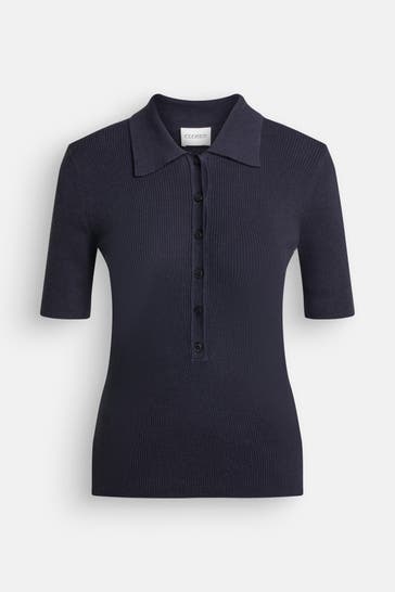 CLOSED Strick-Polo nachtblau