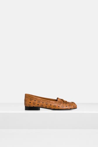 MCM Loafer camel gemustert