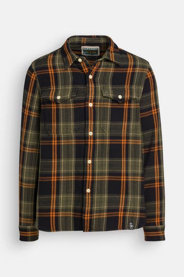 SUPERDRY Overshirt gemustert