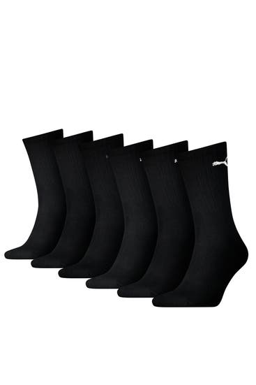 PUMA - 6er-Pack Strümpfe unisex schwarz