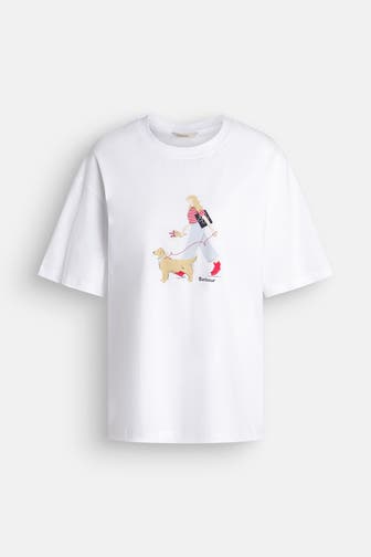 BARBOUR T-Shirt weiß